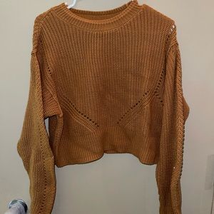 Womens cropped sweater